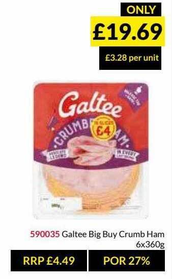 Musgrave MarketPlace Galtee Big Buy Crumb Ham offer