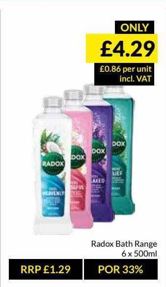 Musgrave MarketPlace Radox Bath Range offer