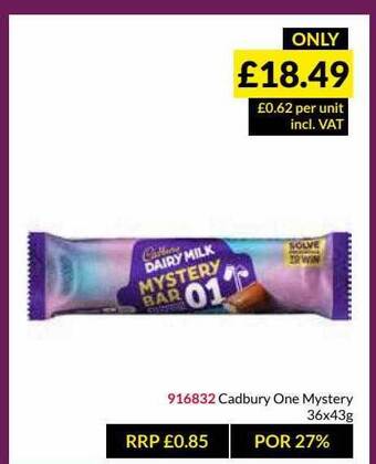 Musgrave MarketPlace Cadbury One Mystery offer