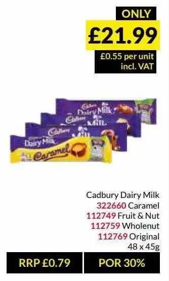 Musgrave MarketPlace Cadbury Dairy Pilk offer