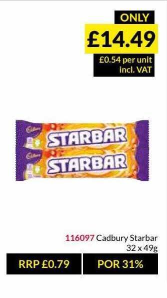 Musgrave MarketPlace Cadbury Starbar offer