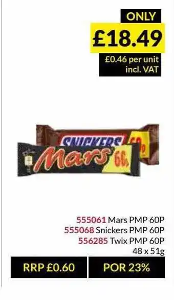 Musgrave MarketPlace Mars Snickers Twix offer