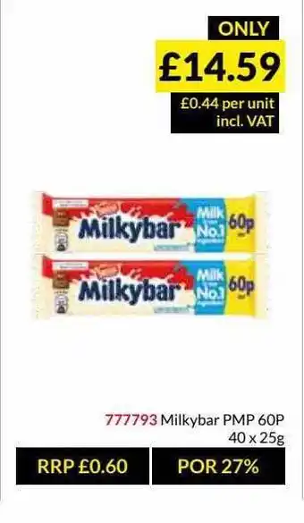 Musgrave MarketPlace Milky Bar offer