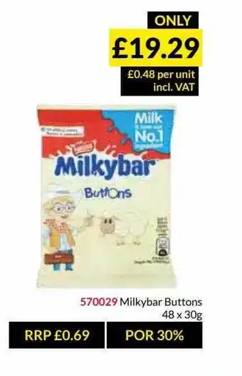 Musgrave MarketPlace Milky Bar Buttons offer