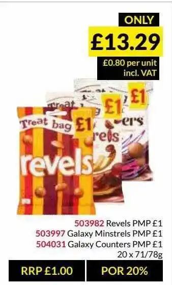 Musgrave MarketPlace Revels Galaxy Minstrels Galaxy Counters offer