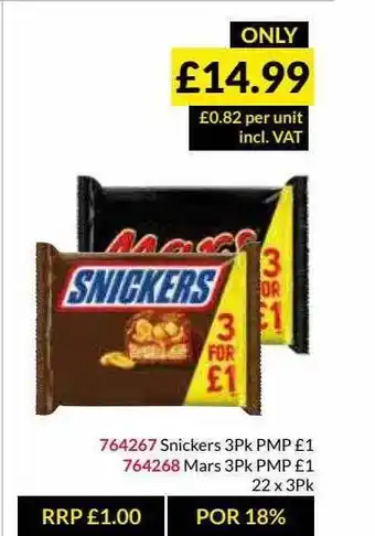 Musgrave MarketPlace Snickers Mars offer