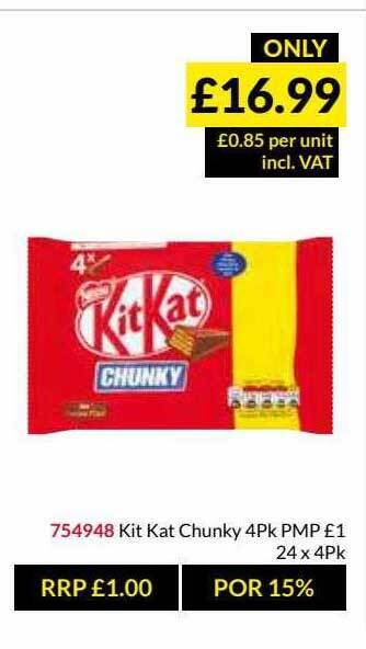 Musgrave MarketPlace Kit Kat Chunky offer