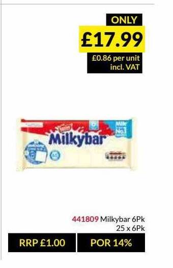Musgrave MarketPlace Milkybar offer