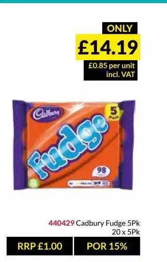Musgrave MarketPlace Cadbury Fudge offer