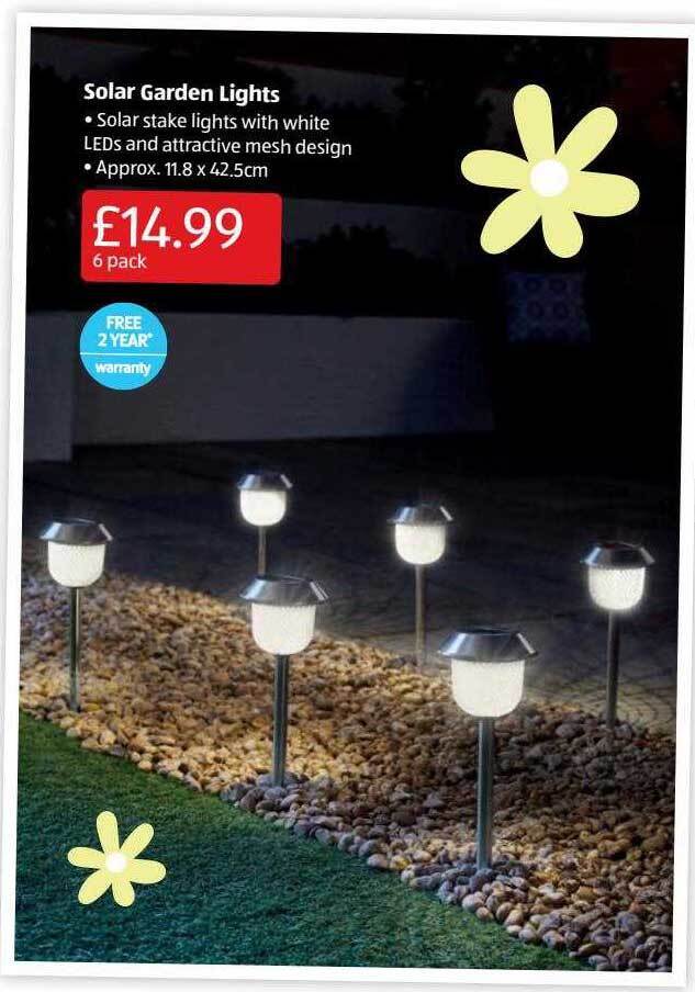 Solar Garden Lights offer at Aldi