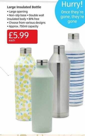 Aldi Large Insulated Bottle offer