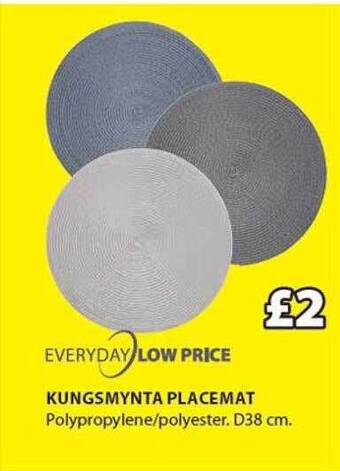 JYSK Kungsmynta Placemat offer