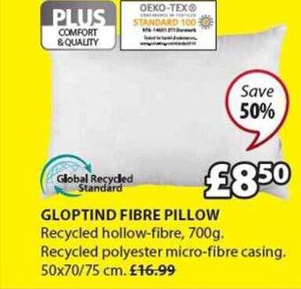 JYSK Gloptind Fibre Pillow offer