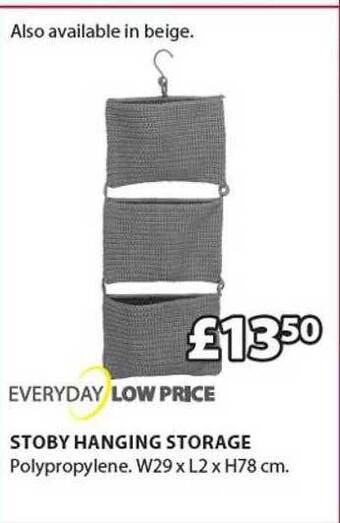 JYSK Stoby Hanging Storage offer