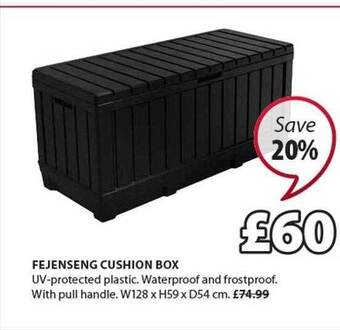 JYSK Fejenseng Cushion Box offer