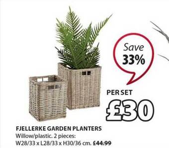 JYSK Fjellerke Garden Planters offer