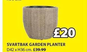 JYSK Svartbak Garden Planter offer
