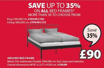 JYSK Abildro Bed Frame offer
