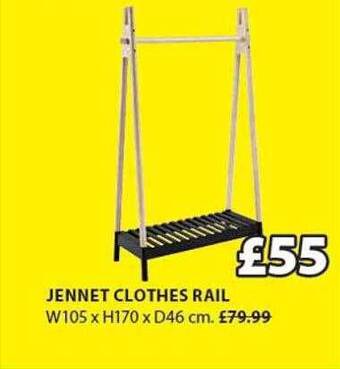 JYSK Jennet Clothes Rail offer