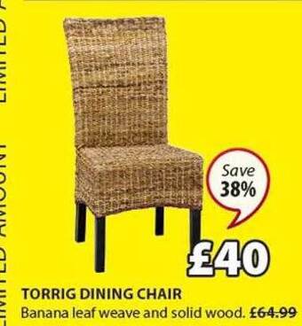 JYSK Torrig Dining Chair offer