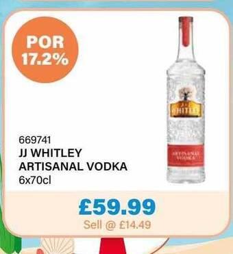 Bestway Jj Whitley Artisanal Vodka offer