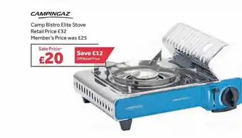 GO Outdoors Campingaz Camp Bistro Elite Stove offer