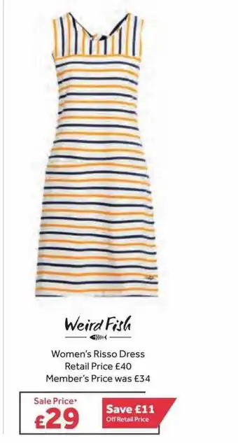 GO Outdoors Weird Fish Women's Risso Dress offer
