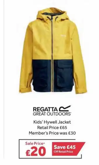 GO Outdoors Regatta Kids' Hywell Jacket offer