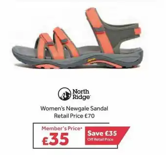 GO Outdoors North Ridge Women's Newgale Sandal offer