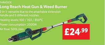 Lidl Long Reach Heat Gun & Weed Burner offer