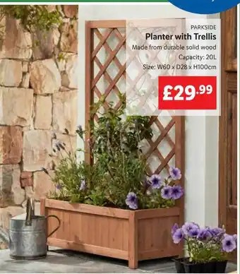 Lidl Planter With Trellis offer