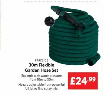 Lidl 30m Flexible Garden Hose Set offer
