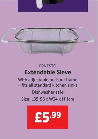 Lidl Ernesto Extendable Sieve offer