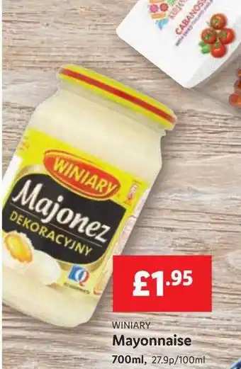 Lidl Winiary Mayonnaise offer
