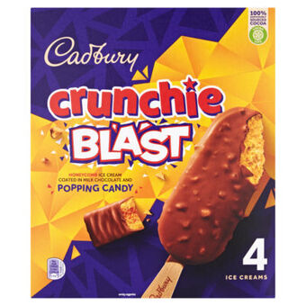 Asda Cadbury Crunchie Blast Ice Cream 4 x offer