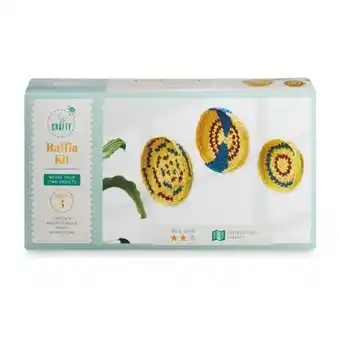 Aldi So crafty raffia weaving kit offer