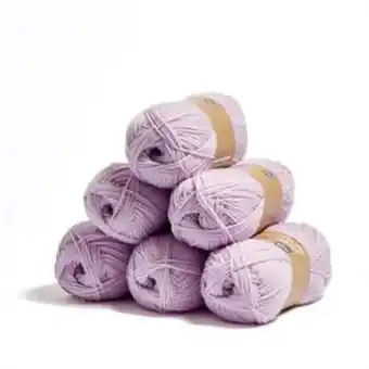Home Bargains Crafty things: double knit yarn - lilac 100g (case of 6) offer