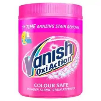 Home Bargains Vanish: oxi action colour safe powder fabric stain remover 1kg offer