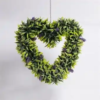 Home Bargains Jardin: artificial topiary lavender heart offer