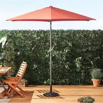 Home Bargains Vonhaus 2.7m steel powder coated uv30+ crank & tilt parasol: burnt orange offer