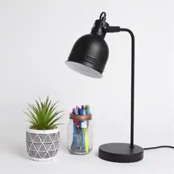 Home Bargains Home collections metal table lamp - black offer