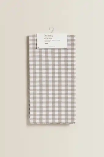 ZARA Check cotton tea towel (pack of 3) offer