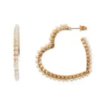 TK Maxx Pearl heart hoop earrings offer