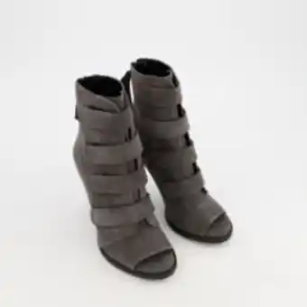 TK Maxx Steel grey suede heeled boots offer