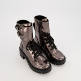 TK Maxx Gunmetal grey bart combat boots offer