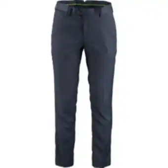 Navy checked formal trousers