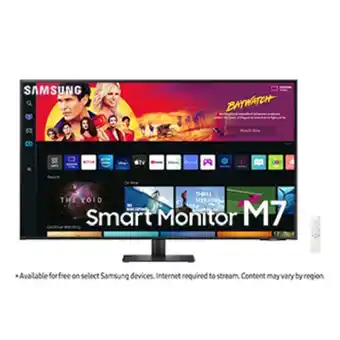 Samsung 43" m70b black uhd, usb-c smart monitor with speakers & remote offer
