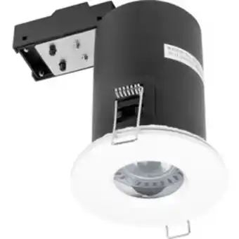 Toolstation Led 5w cob fire rated ip65 gu10 downlight white 330lm offer
