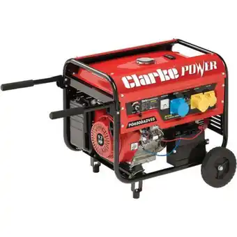 Machine Mart Clarke pg6500adves euro5 5.5kva dual voltage (230v/110v) petrol generator offer