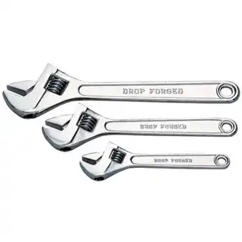 Machine Mart Clarke cht104 3-pce adjustable wrench set offer